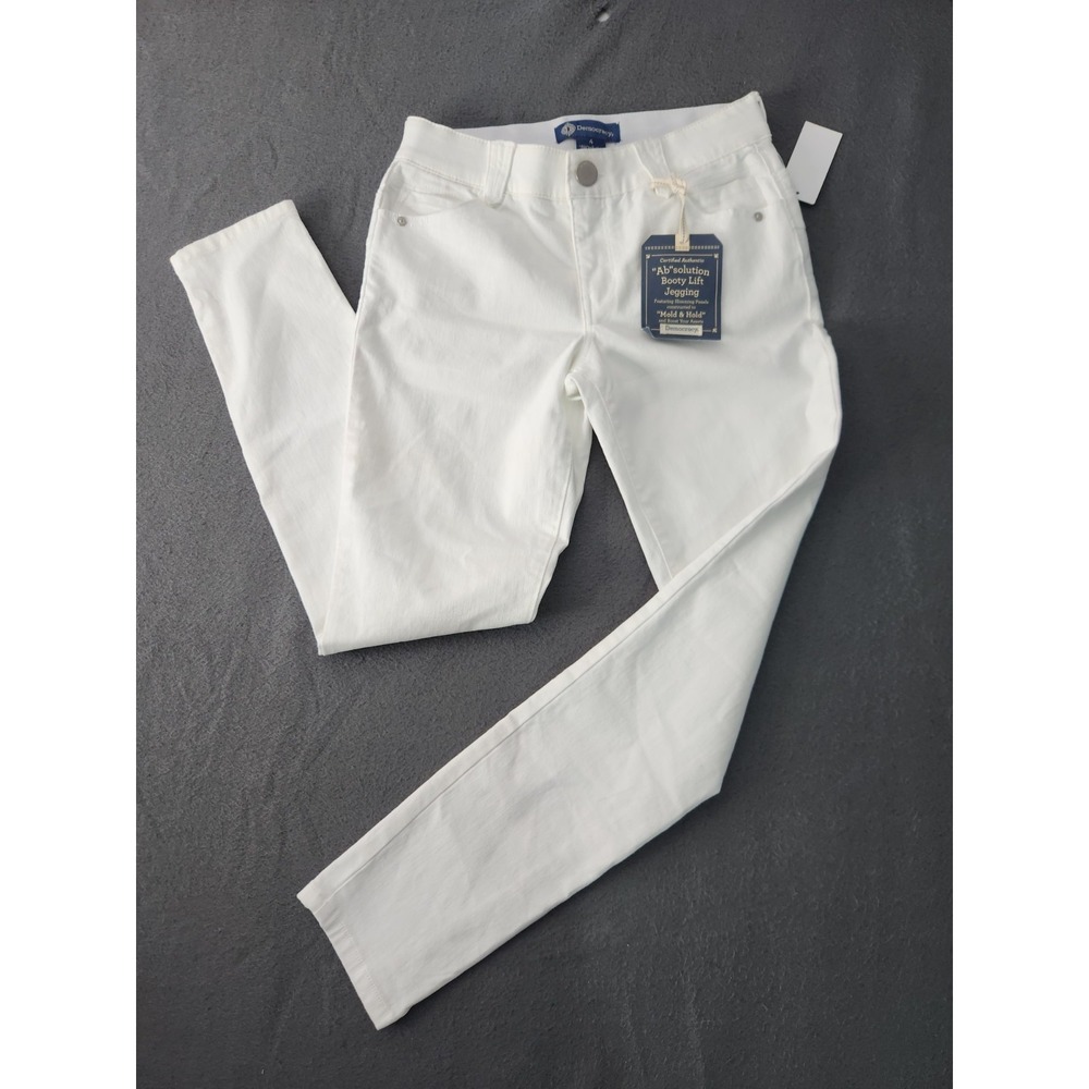 Democracy Ab Solution Itty Bitty Booty Lift Jegging White Slimming Size 4 NWT - Picture 6 of 13